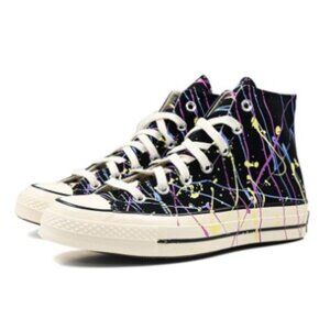 Converse Chuck 70 'Paint Splatter - Black' High Tops (Women's 8/Men's 6)